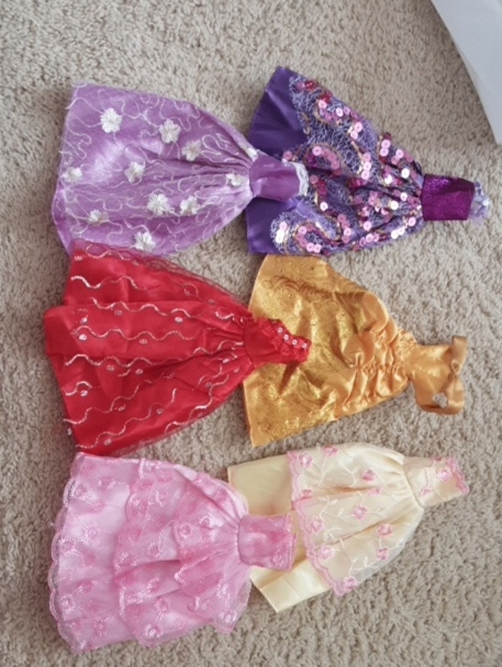Kids Multi-Color Princess Dress-Up Set - Pink, Red, Purple, Gold